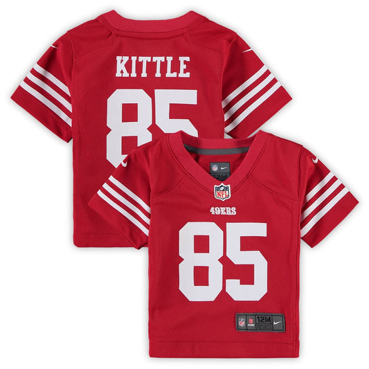 Infant San Francisco 49ers George Kittle Nike Scarlet Team  Player Game Jersey - Image 1