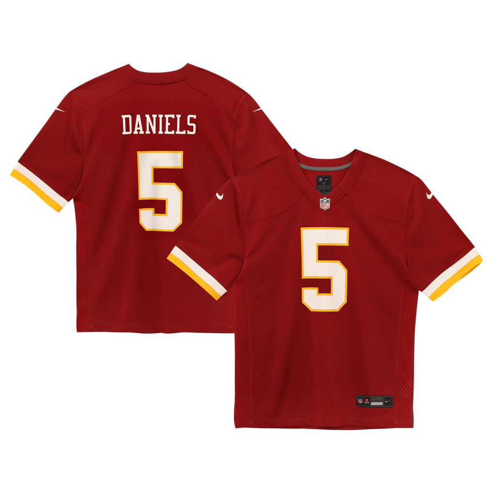 Infant Washington Commanders Jayden Daniels Nike Burgundy Team Game Jersey - Image 2
