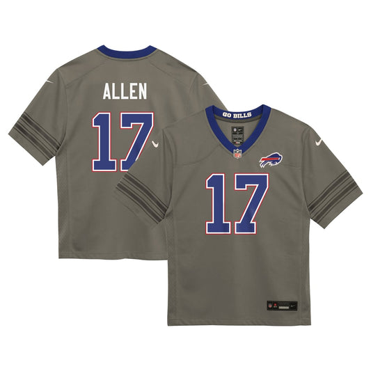 Infant Buffalo Bills Josh Allen Nike Gray Nickel City Game Jersey - Image 1