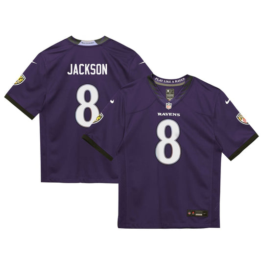 Infant Baltimore Ravens Lamar Jackson Nike Purple Team Game Jersey
