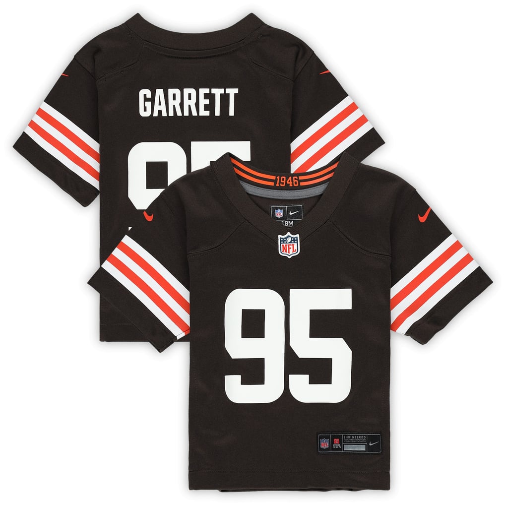 Infant Cleveland Browns Myles Garrett Nike Brown Team Player Game Jersey - Image 2