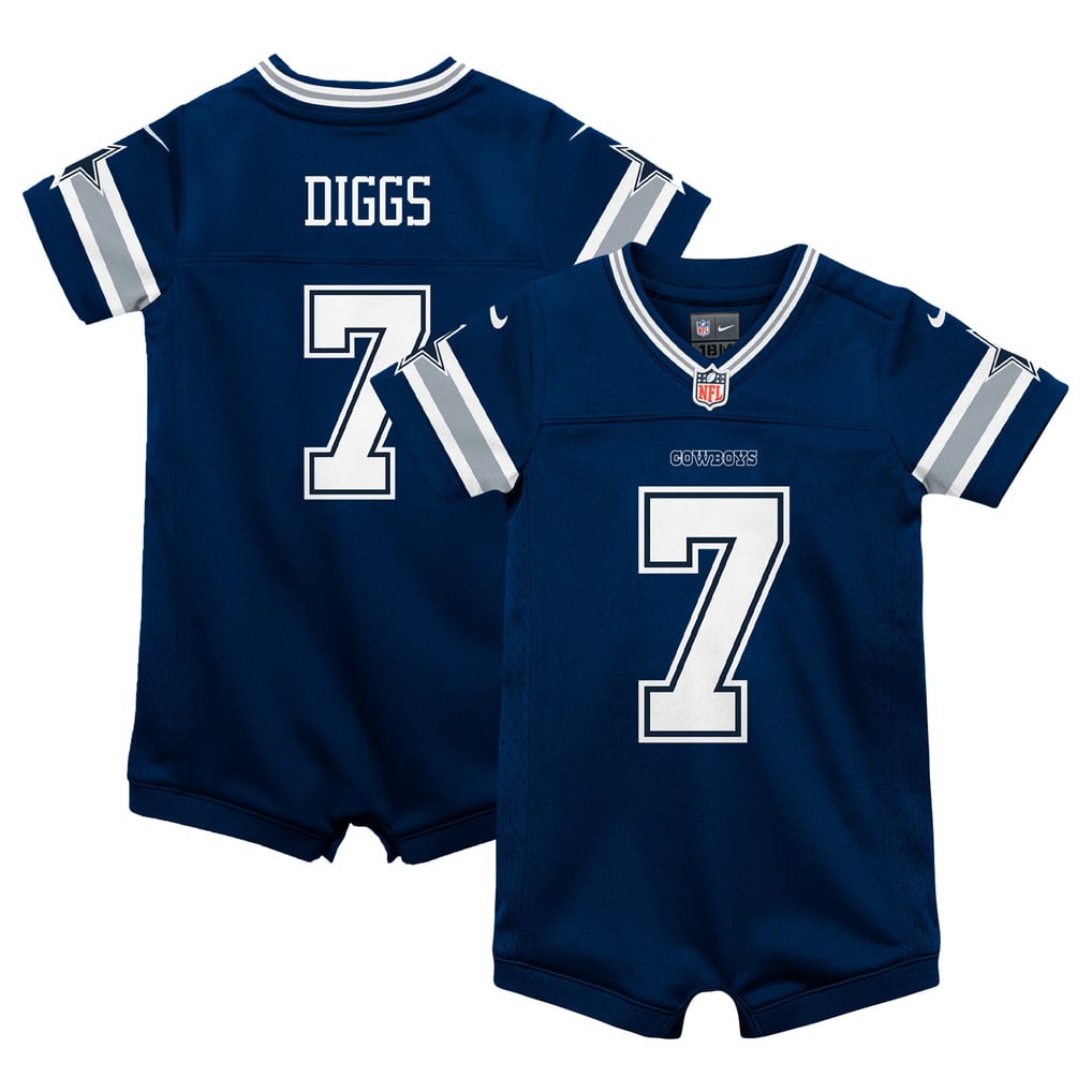 Infant Dallas Cowboys Trevon Diggs Nike Navy Game Romper Jersey - Image 2