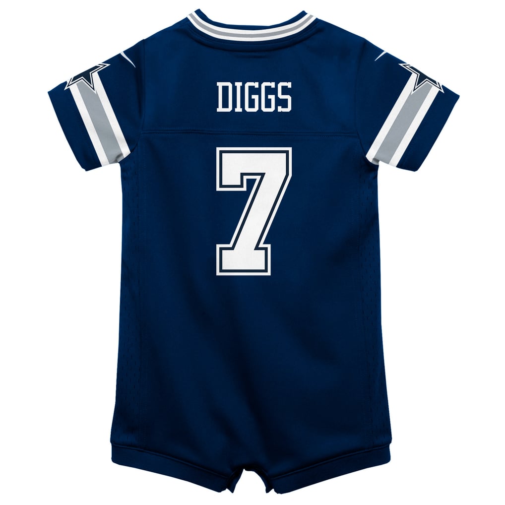 Infant Dallas Cowboys Trevon Diggs Nike Navy Game Romper Jersey - Image 4