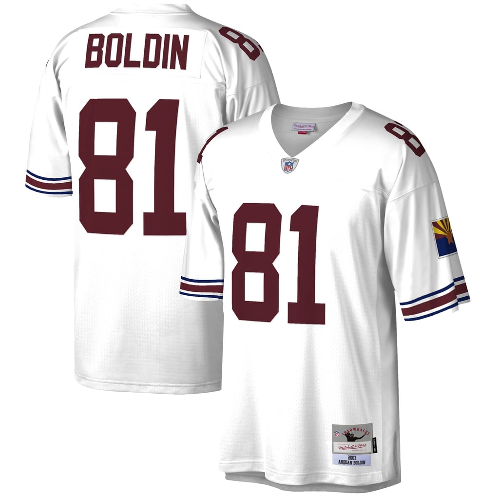 Men's Arizona Cardinals Anquan Boldin Mitchell & Ness White Legacy Replica Jersey - Image 2