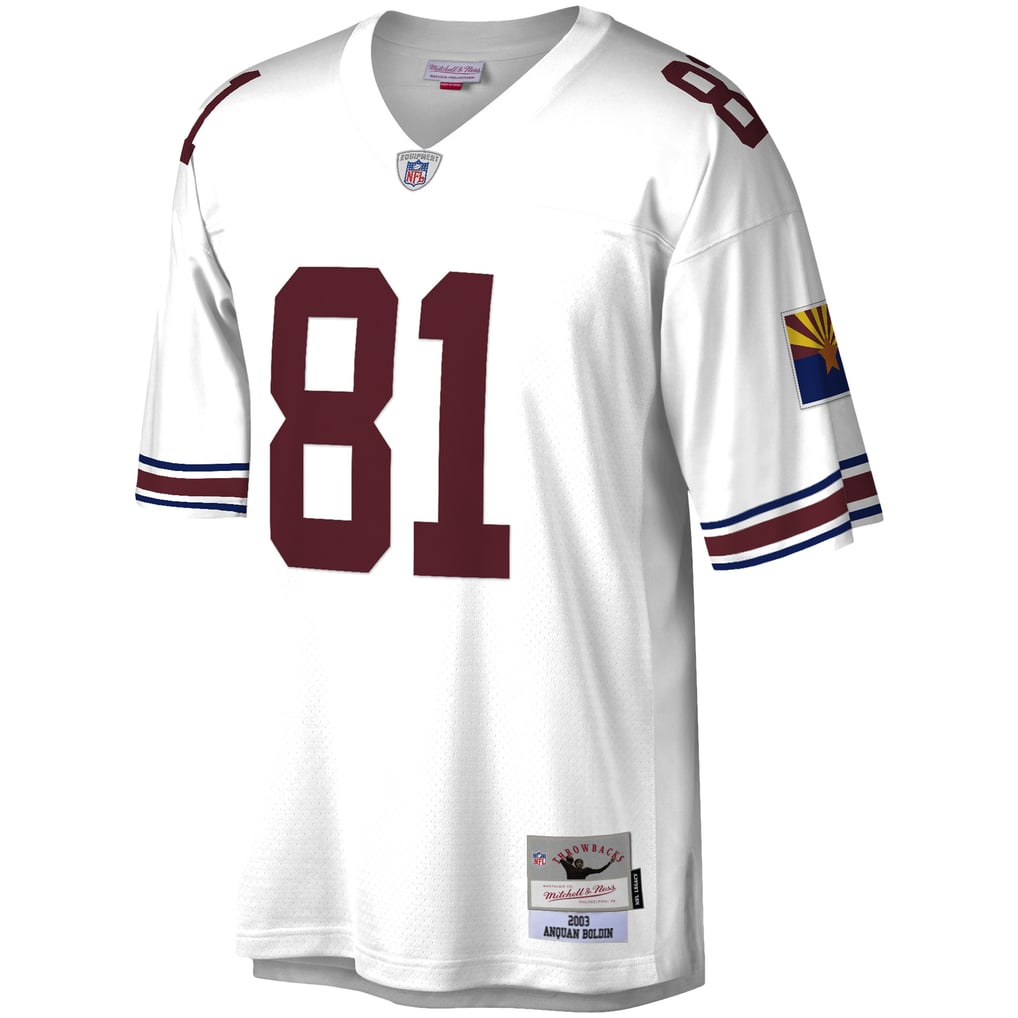 Men's Arizona Cardinals Anquan Boldin Mitchell & Ness White Legacy Replica Jersey - Image 3