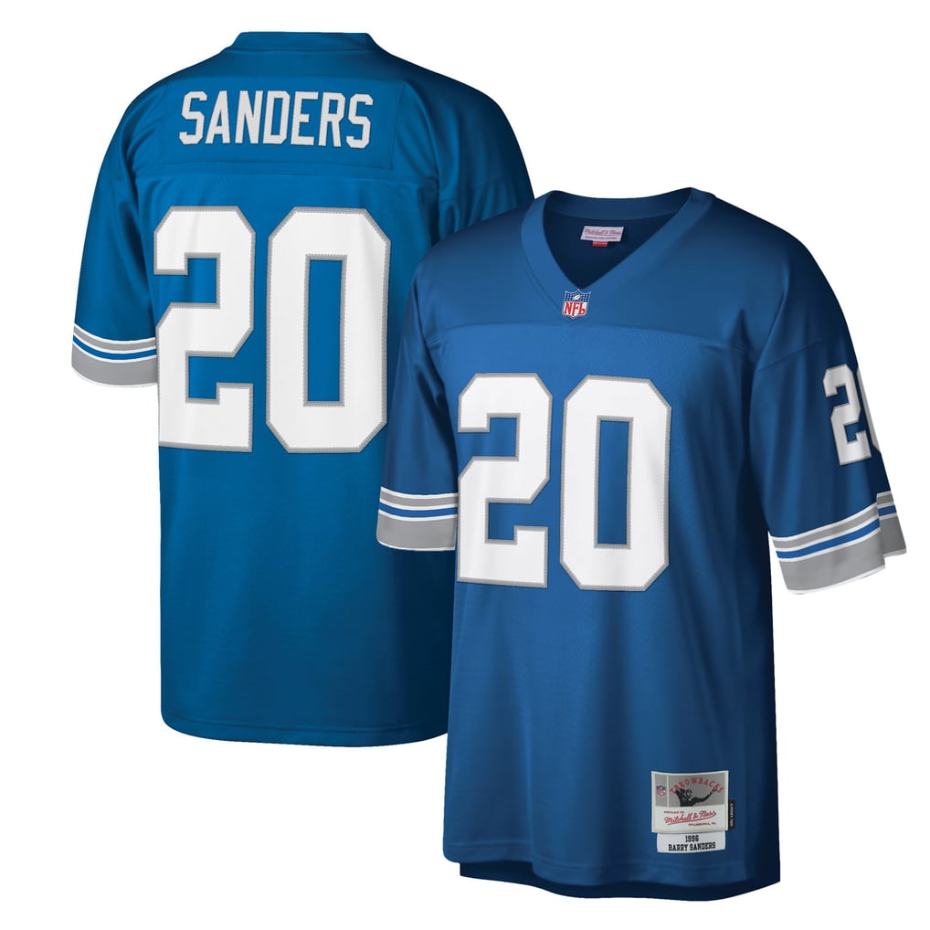 Men's Detroit Lions Barry Sanders Mitchell & Ness Blue Legacy Replica Jersey - Image 1