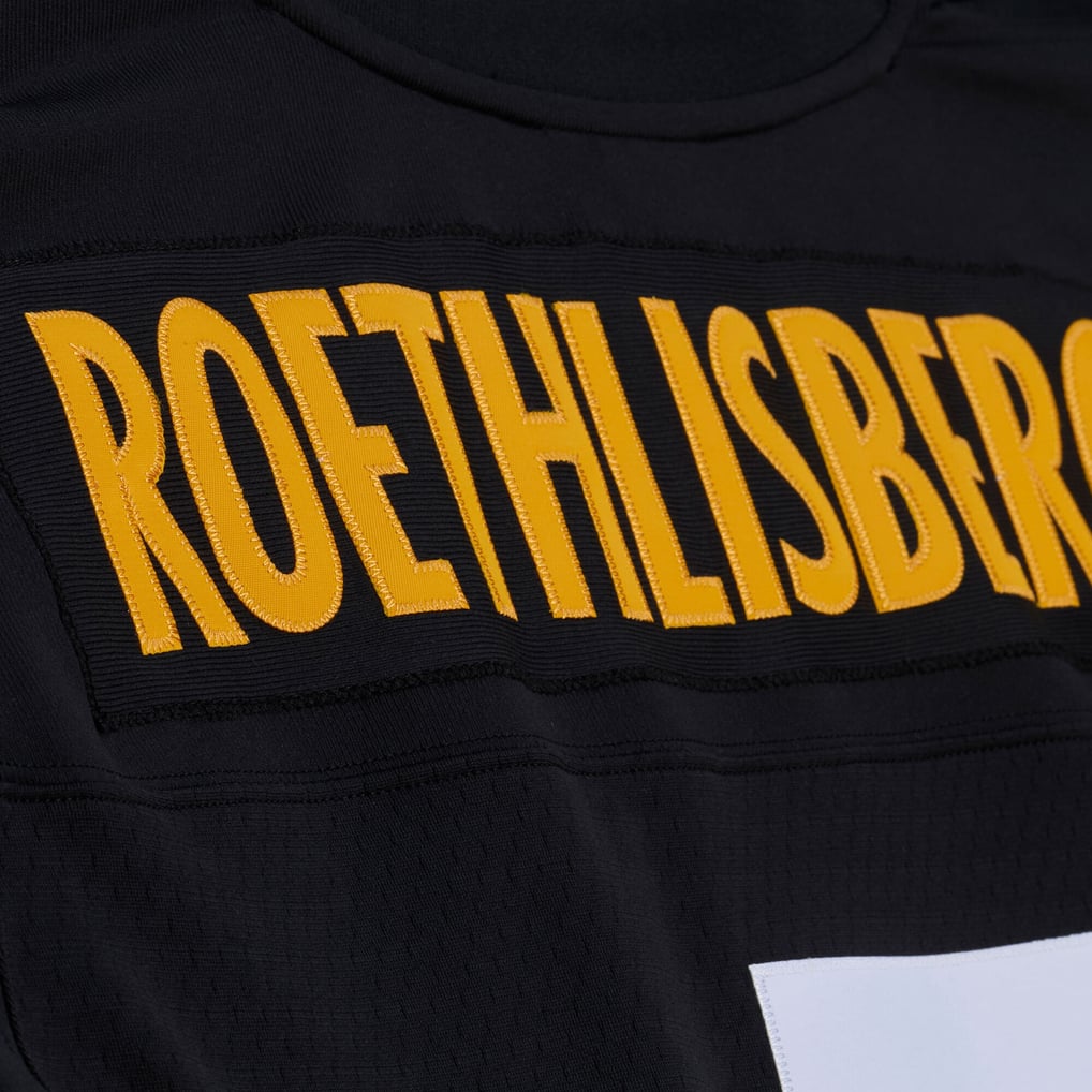 Men's Pittsburgh Steelers Ben Roethlisberger Mitchell & Ness Black 2004 Big & Tall Legacy Retired Player Jersey - Image 8