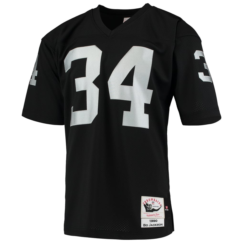 Men's Las Vegas Raiders 1990 Bo Jackson Mitchell & Ness Black Authentic Throwback Retired Player Jersey - Image 3