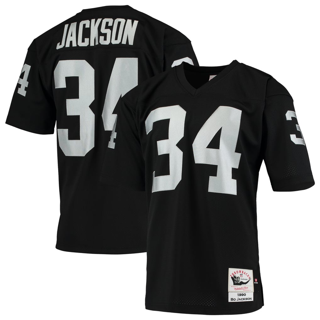 Men's Las Vegas Raiders 1990 Bo Jackson Mitchell & Ness Black Authentic Throwback Retired Player Jersey - Image 1