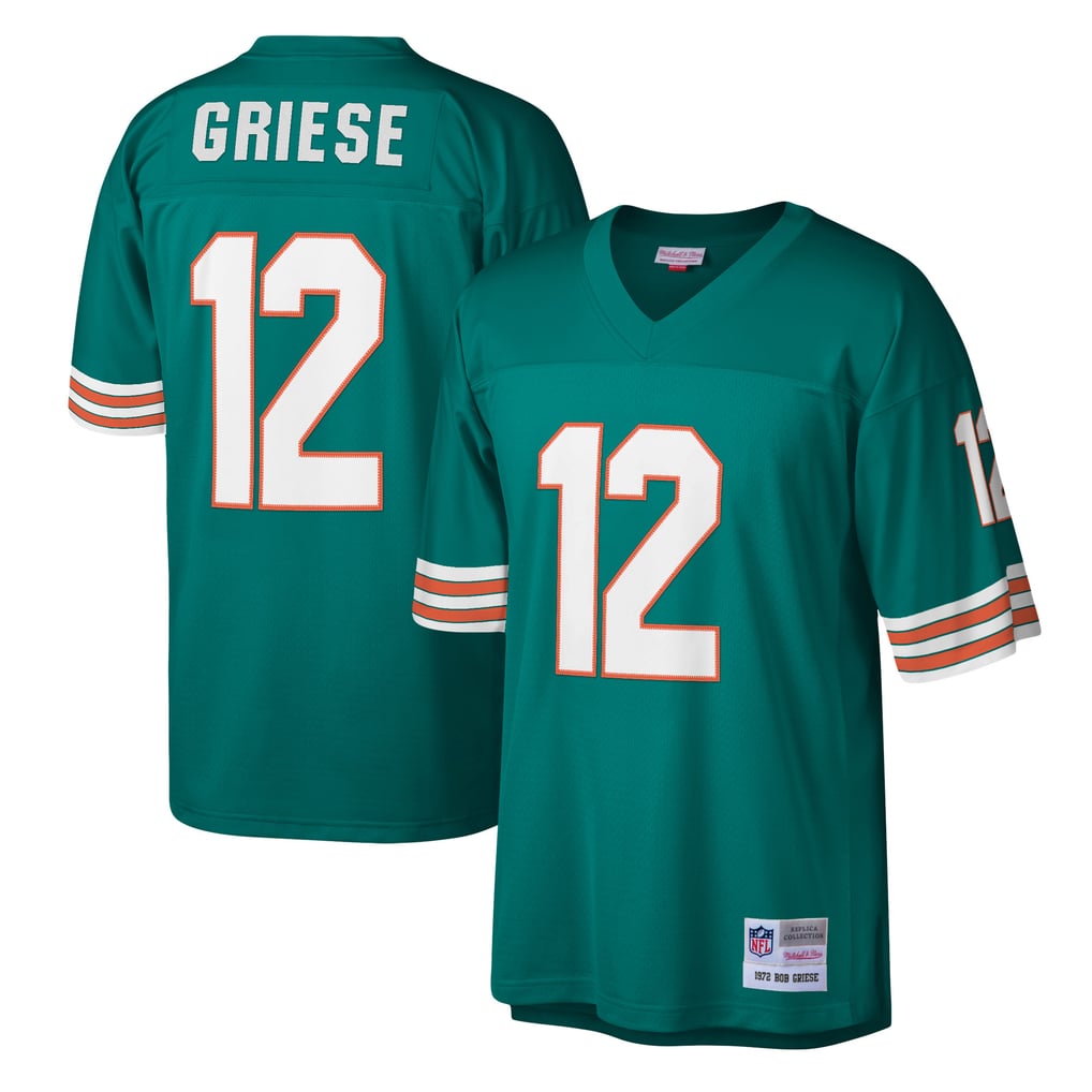 Men's Miami Dolphins Bob Griese Mitchell & Ness Aqua Legacy Replica Jersey - Image 2