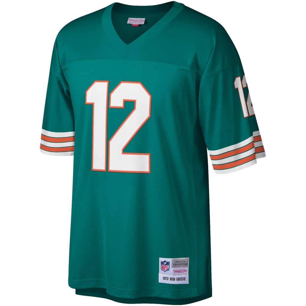 Men's Miami Dolphins Bob Griese Mitchell & Ness Aqua Legacy Replica Jersey - Image 3