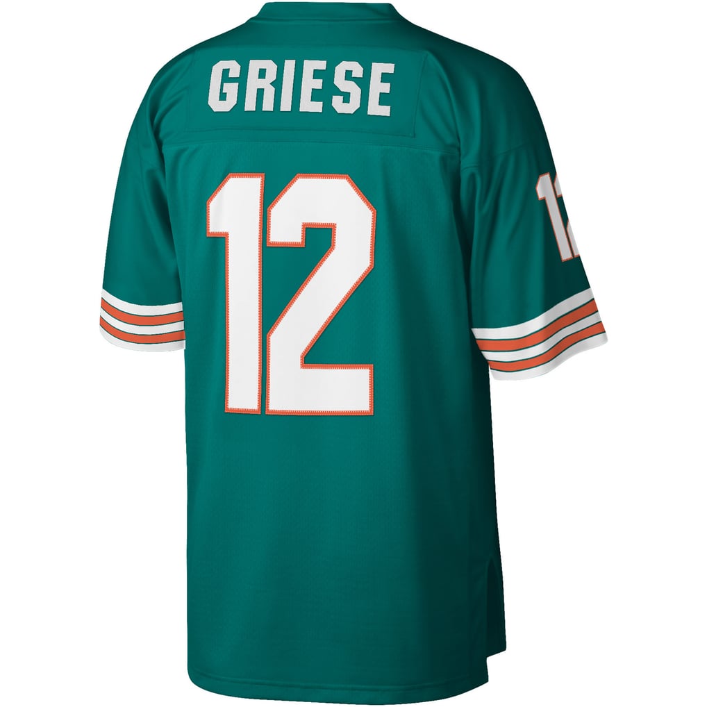 Men's Miami Dolphins Bob Griese Mitchell & Ness Aqua Legacy Replica Jersey - Image 4