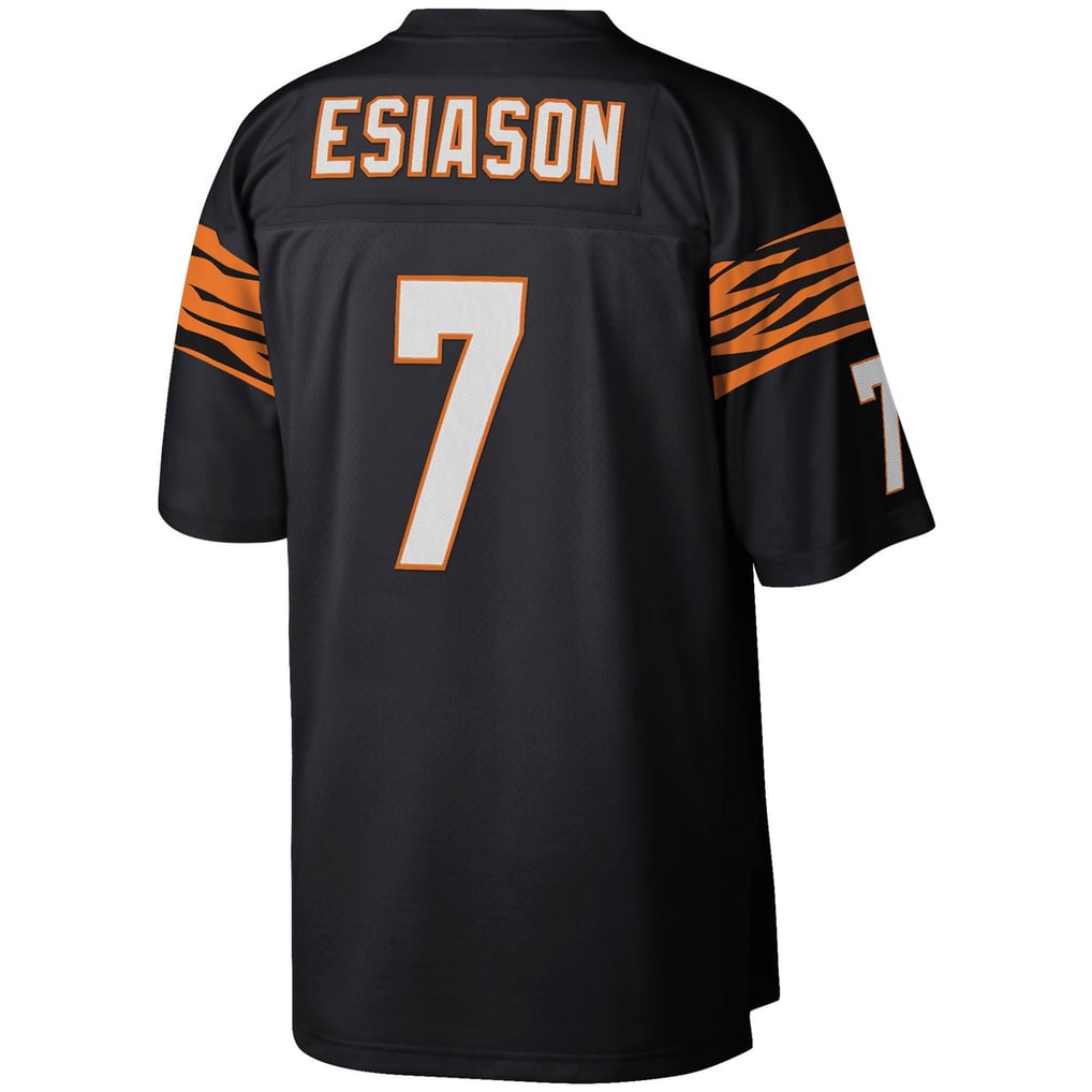 Men's Cincinnati Bengals Boomer Esiason Mitchell & Ness Black Legacy Replica Jersey - Image 4