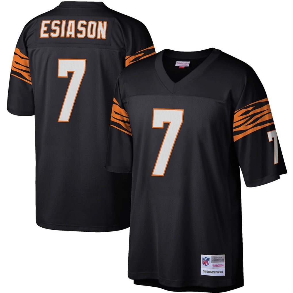 Men's Cincinnati Bengals Boomer Esiason Mitchell & Ness Black Legacy Replica Jersey - Image 1