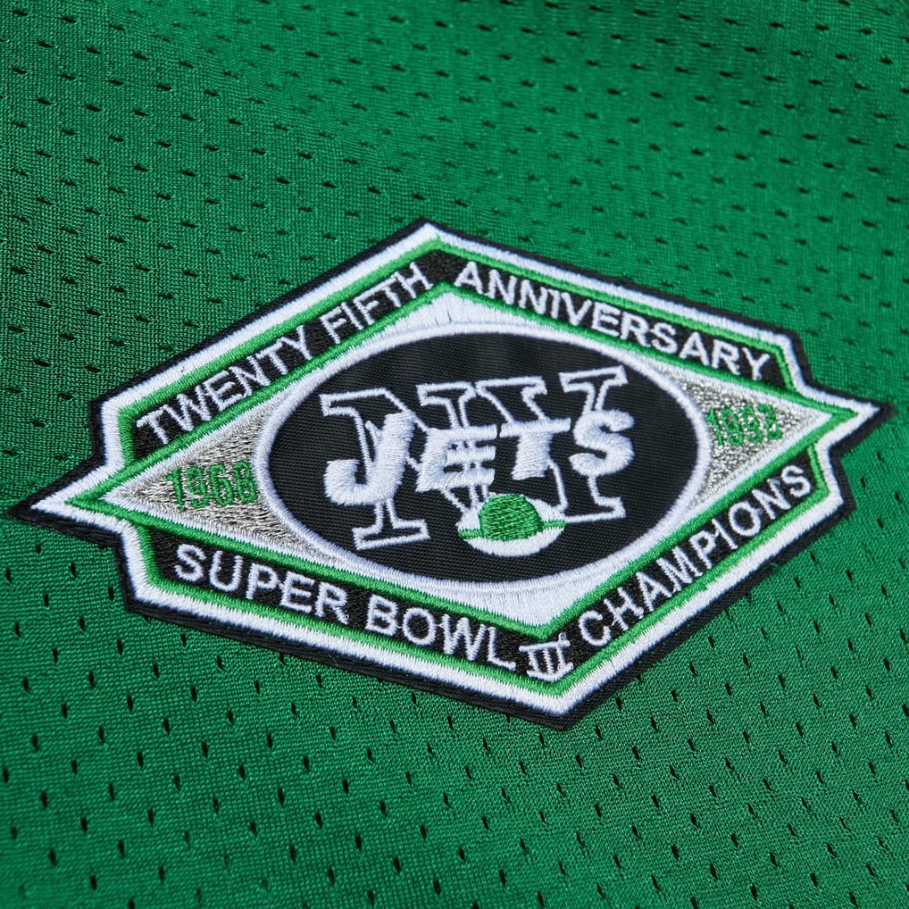 Men's New York Jets Boomer Esiason Mitchell & Ness Kelly Green 1993 Authentic Throwback Retired Player Pocket Jersey - Image 6