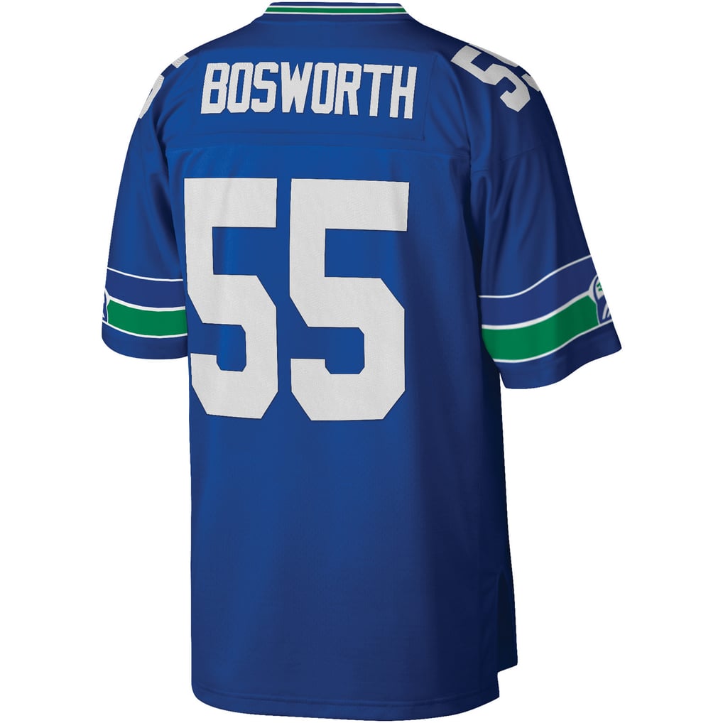 Men's Seattle Seahawks Brian Bosworth Mitchell & Ness Royal Legacy Replica Jersey - Image 4