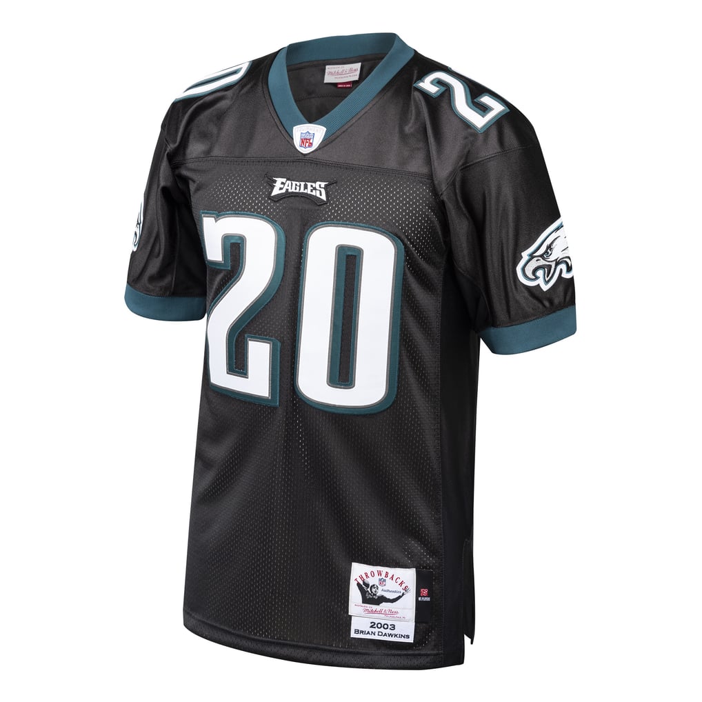 Men's Philadelphia Eagles 2003 Brian Dawkins Mitchell & Ness Black Authentic Throwback Retired Player Jersey - Image 3