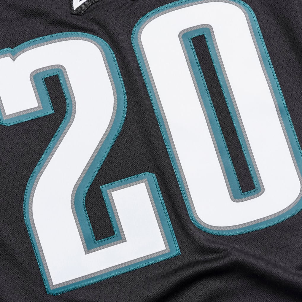 Men's Philadelphia Eagles Brian Dawkins Mitchell & Ness Black Legacy Replica Jersey - Image 6