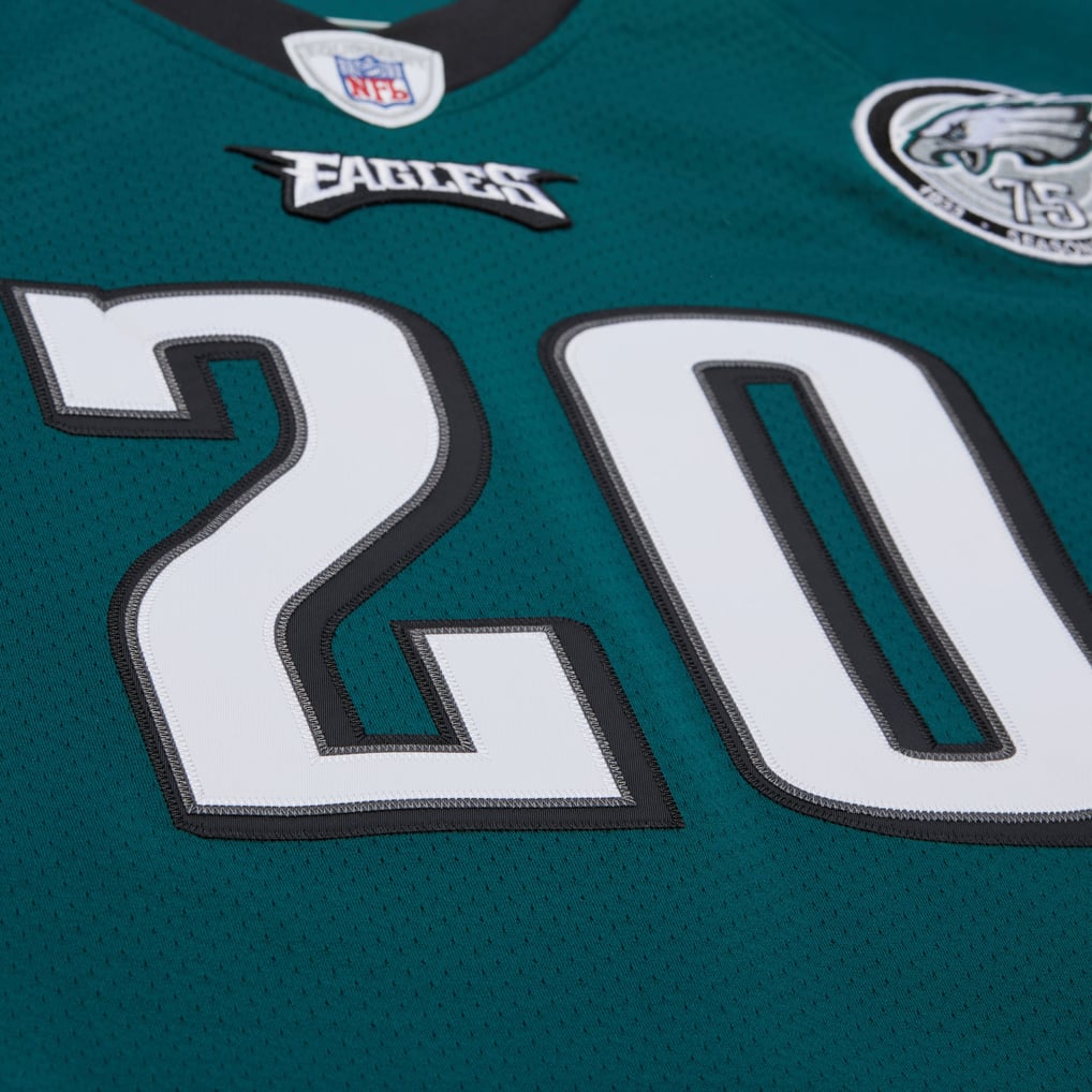 Men's Philadelphia Eagles Brian Dawkins Mitchell & Ness Green 2007 Authentic Throwback Retired Player Jersey - Image 5
