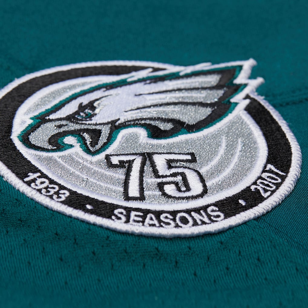 Men's Philadelphia Eagles Brian Dawkins Mitchell & Ness Green 2007 Authentic Throwback Retired Player Jersey - Image 7