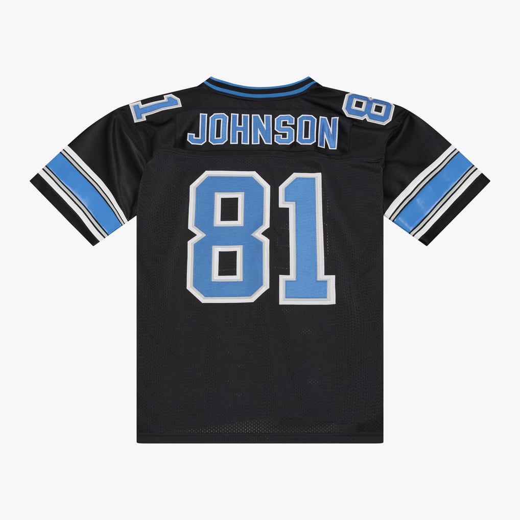 Men's Detroit Lions Calvin Johnson Mitchell & Ness Black 2007 Authentic Throwback Jersey - Image 3