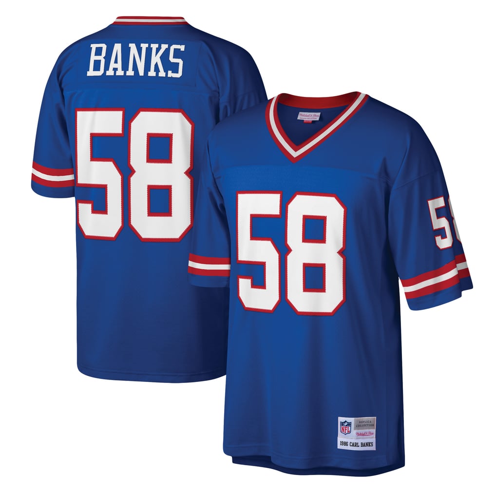 Men's New York Giants Carl Banks Mitchell & Ness Royal Legacy Replica Jersey - Image 2