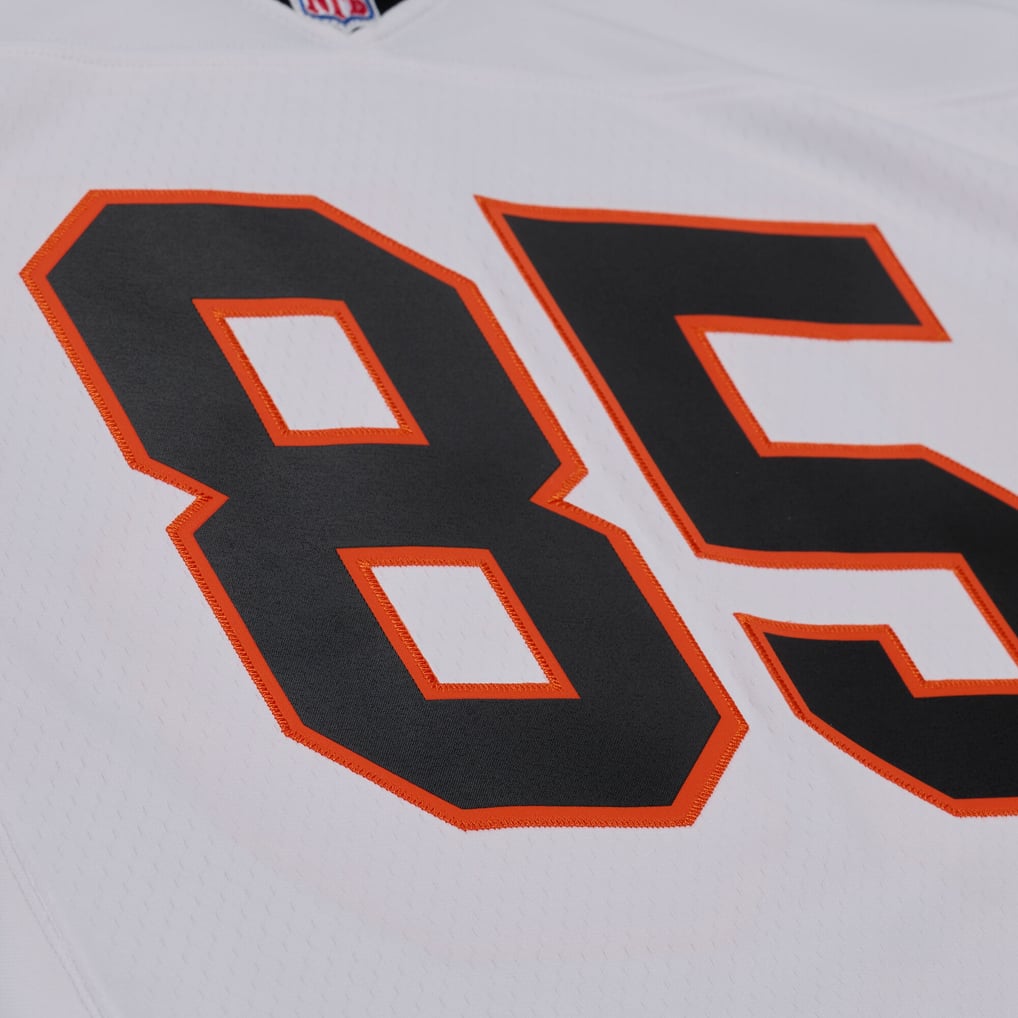 Men's Cincinnati Bengals Chad Johnson Mitchell & Ness White 2001 Legacy Replica Player Jersey - Image 5