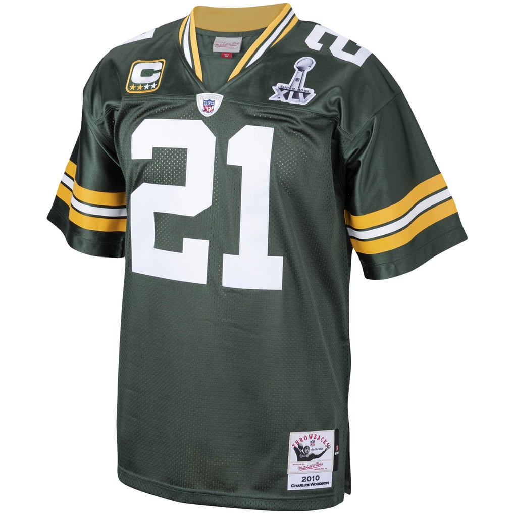 Men's Green Bay Packers 2010 Charles Woodson Mitchell & Ness Green Authentic Throwback Retired Player Jersey - Image 3