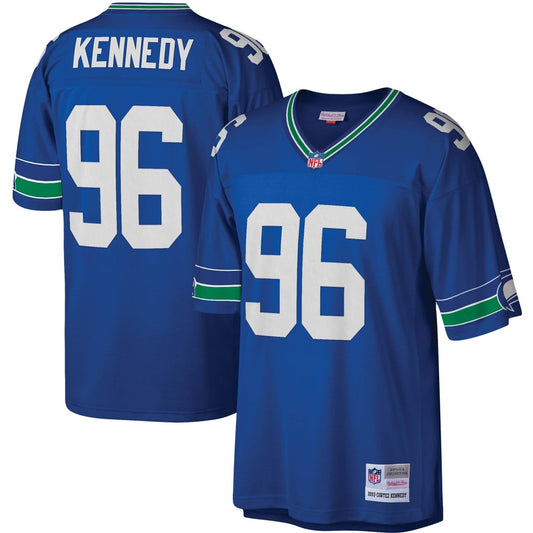 Men's Seattle Seahawks Cortez Kennedy Mitchell & Ness Royal Legacy Replica Jersey - Image 1