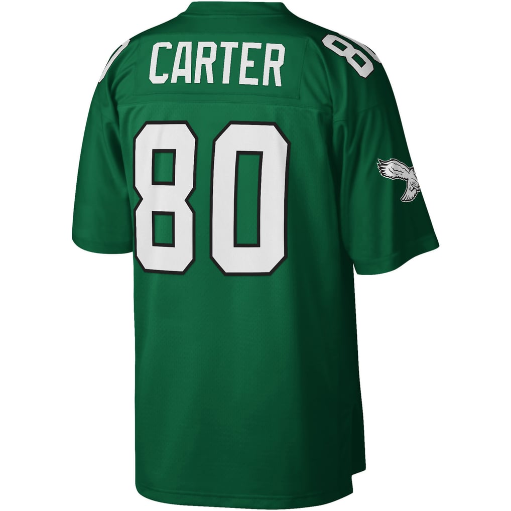 Men's Philadelphia Eagles Cris Carter Mitchell & Ness Kelly Green Legacy Replica Jersey - Image 4