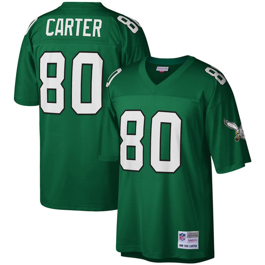 Men's Philadelphia Eagles Cris Carter Mitchell & Ness Kelly Green Legacy Replica Jersey - Image 1