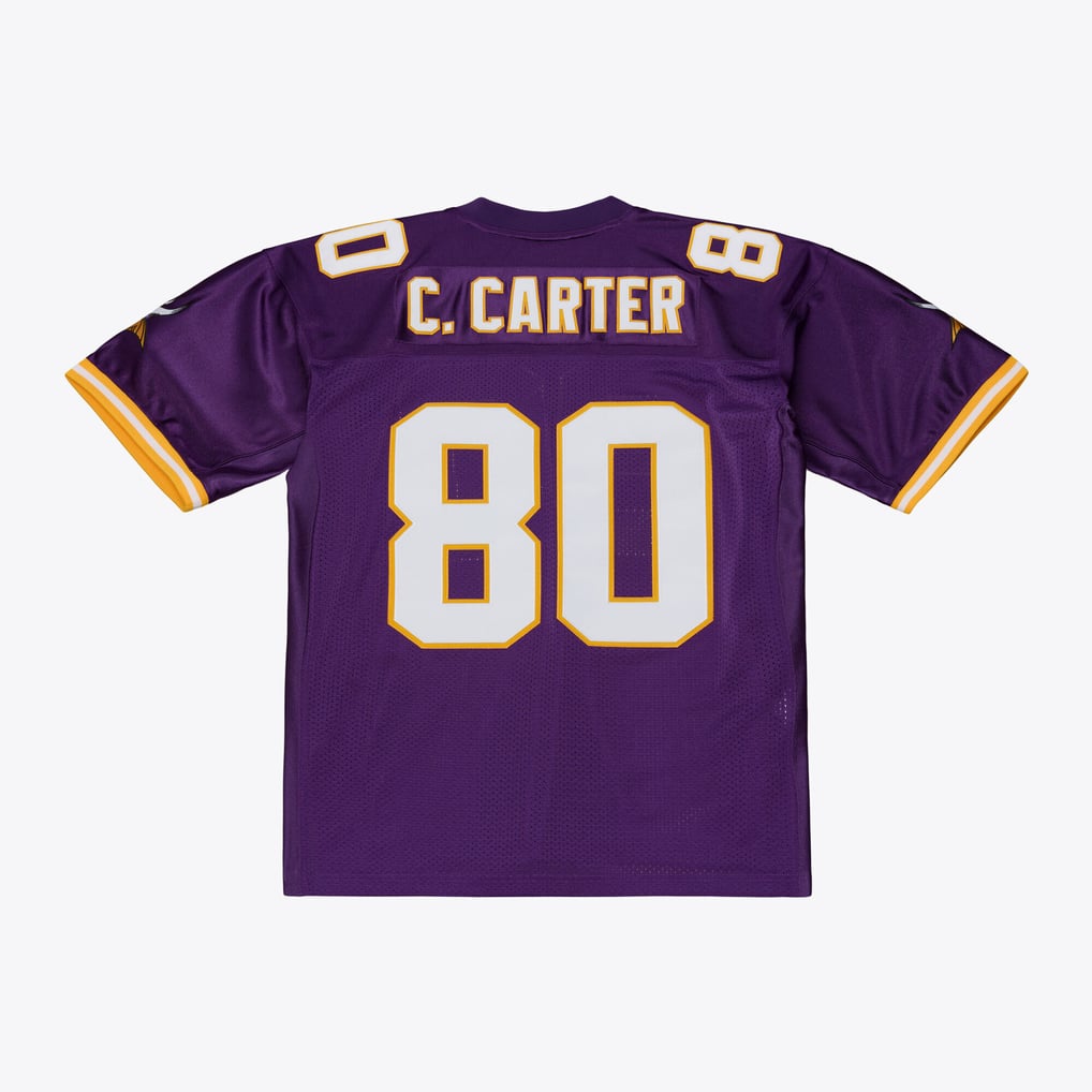 Men's Minnesota Vikings Cris Carter Mitchell & Ness Purple 2001 Authentic Throwback Jersey - Image 3