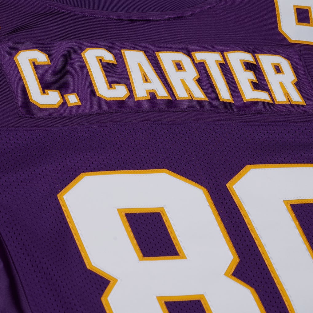 Men's Minnesota Vikings Cris Carter Mitchell & Ness Purple 2001 Authentic Throwback Jersey - Image 9