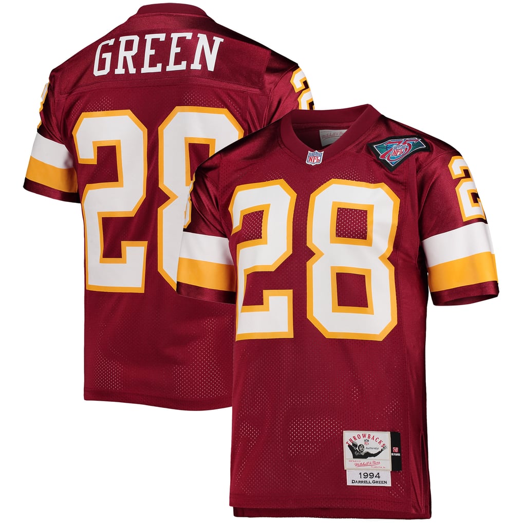 Men's Washington Football Team 1994 Darrell Green Mitchell & Ness Burgundy Authentic Throwback Retired Player Jersey - Image 2