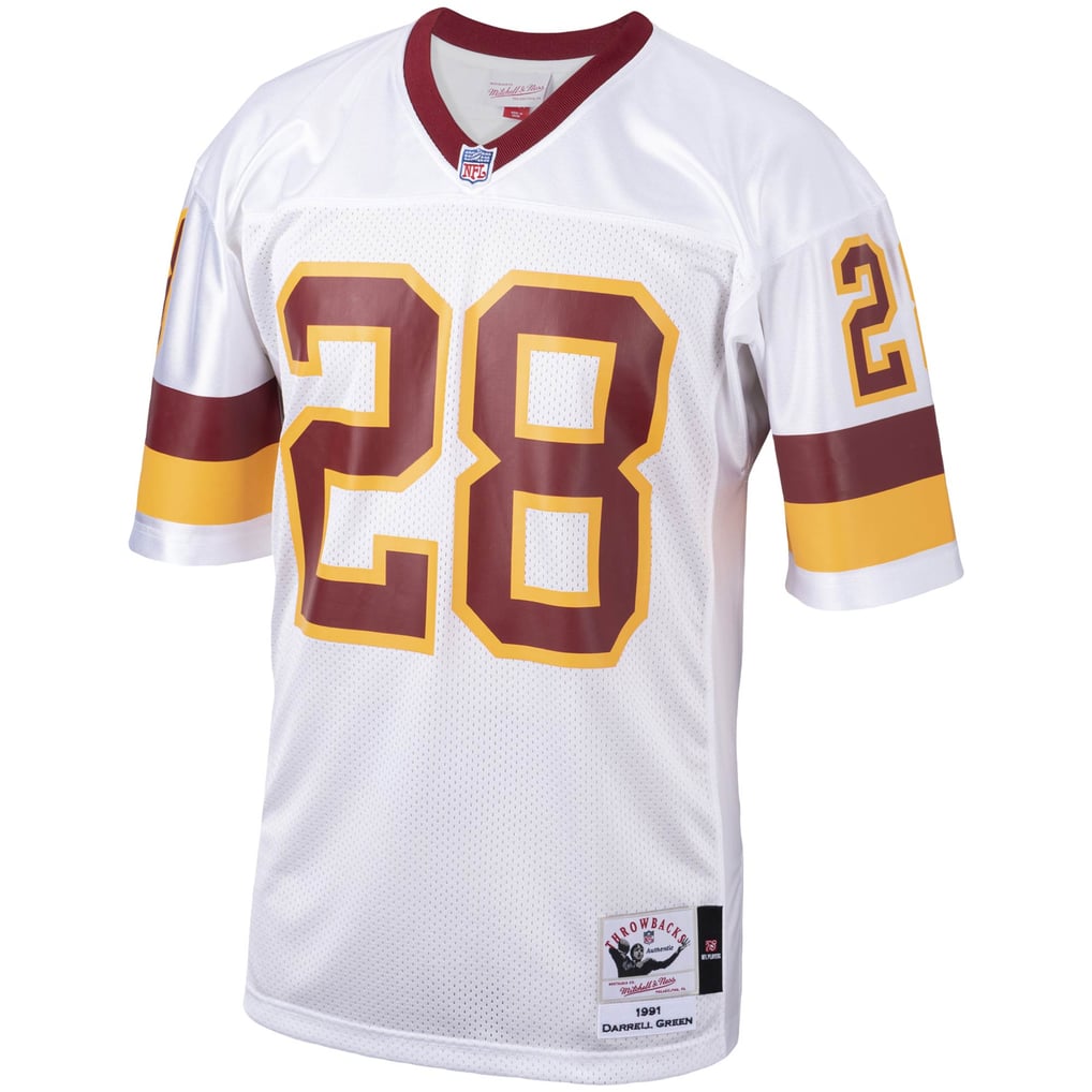Men's Washington Football Team 1991 Darrell Green Mitchell & Ness White Authentic Throwback Retired Player Jersey - Image 3