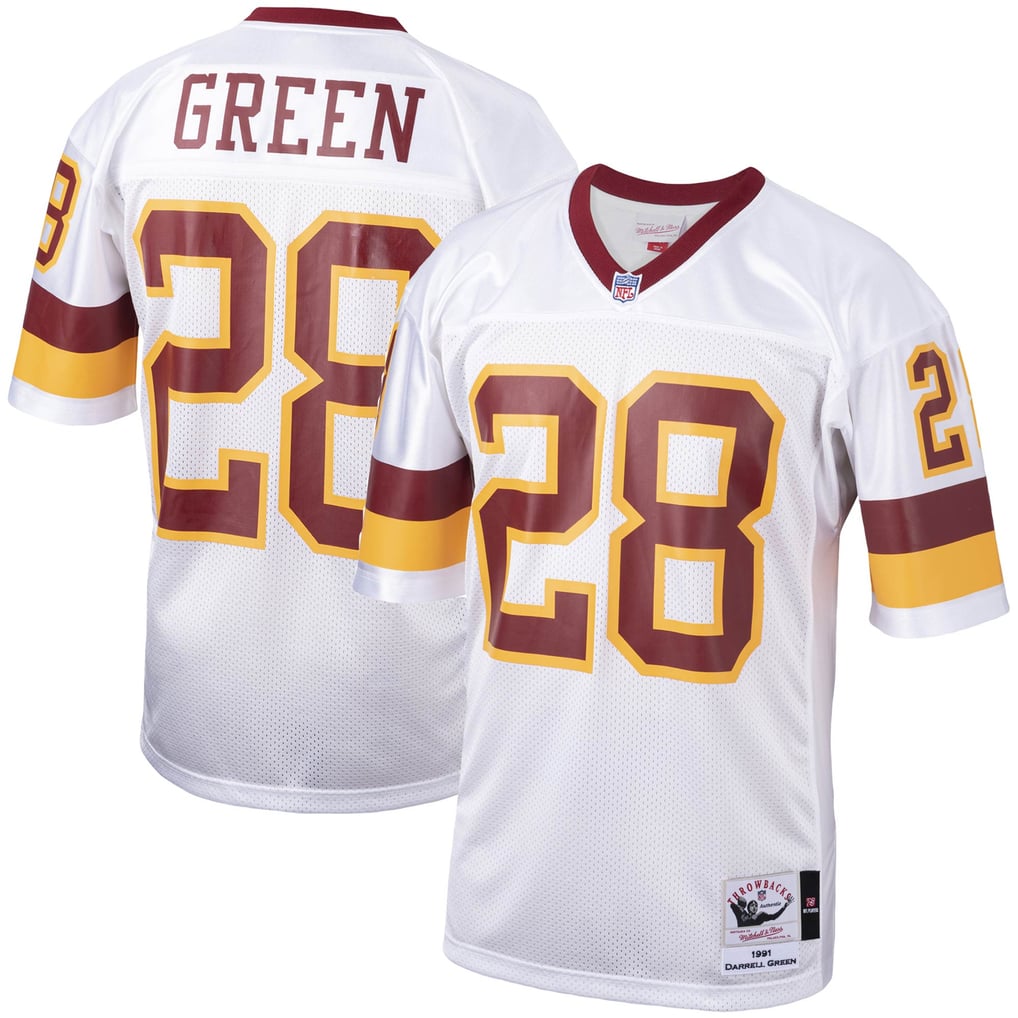 Men's Washington Football Team 1991 Darrell Green Mitchell & Ness White Authentic Throwback Retired Player Jersey - Image 1