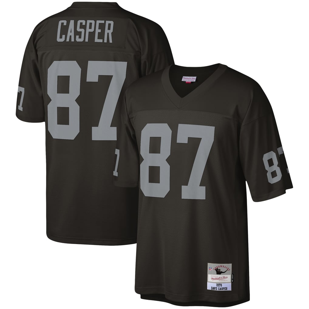 Men's Las Vegas Raiders Dave Casper Mitchell & Ness Black Legacy Replica Jersey - Image 1