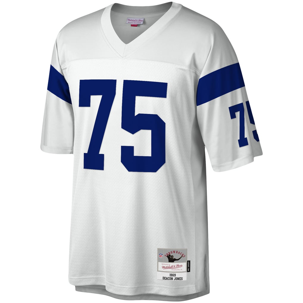 Men's Los Angeles Rams Deacon Jones Mitchell & Ness White Legacy Replica Jersey - Image 3