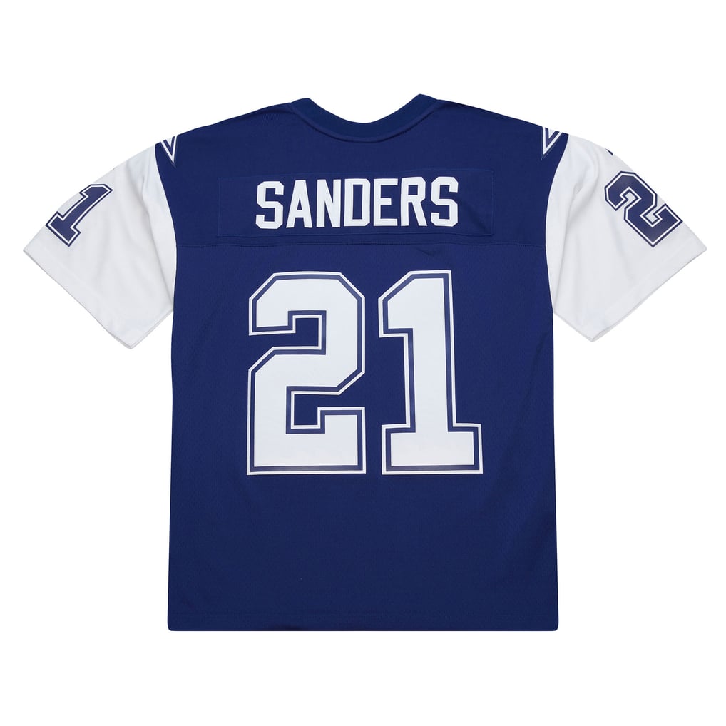 Men's Dallas Cowboys Deion Sanders Mitchell & Ness Navy 1995 Legacy Replica Jersey - Image 4