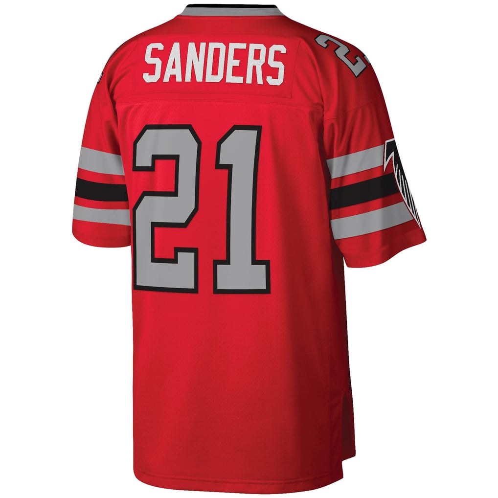 Men's Atlanta Falcons Deion Sanders Mitchell & Ness Red Legacy Replica Jersey
