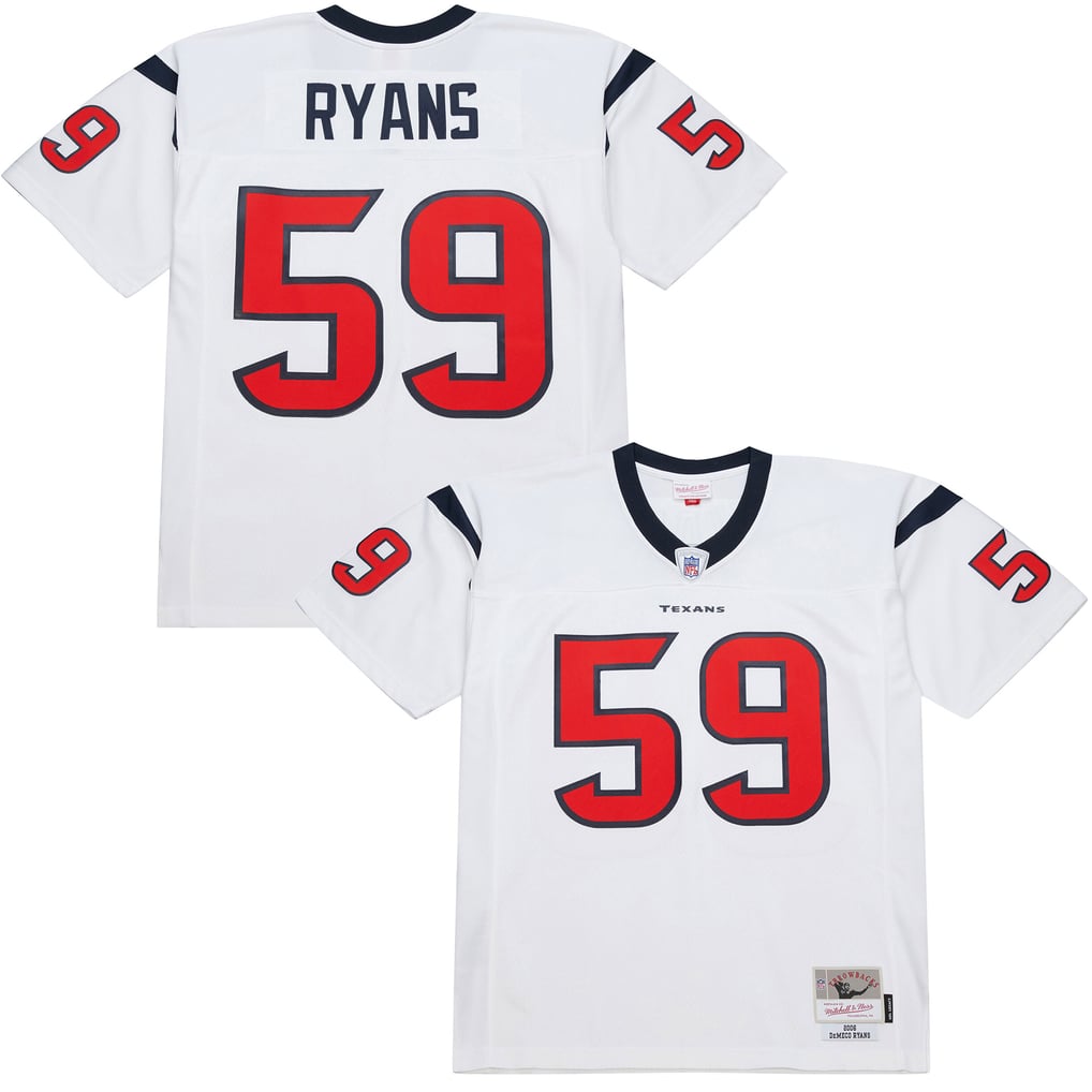Men's Houston Texans DeMeco Ryans Mitchell & Ness White 2006 Legacy Replica Jersey - Image 2