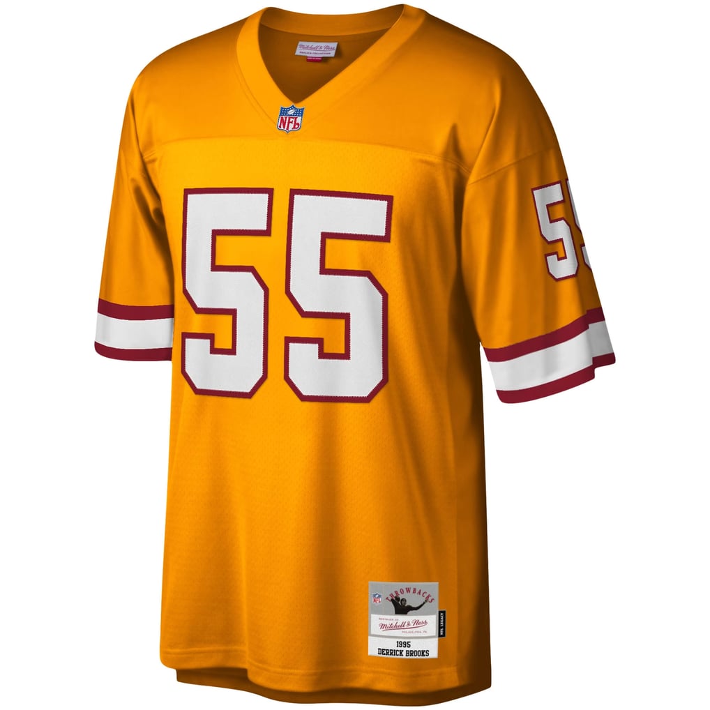 Men's Tampa Bay Buccaneers Derrick Brooks Mitchell & Ness Orange Big & Tall 1995 Legacy Retired Player Jersey - Image 3