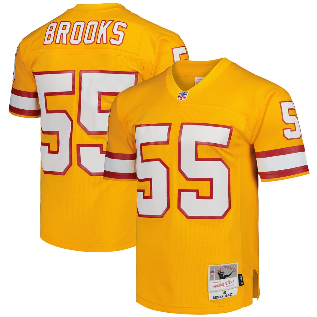 Men's Tampa Bay Buccaneers Derrick Brooks Mitchell & Ness Orange Legacy Replica Jersey - Image 1