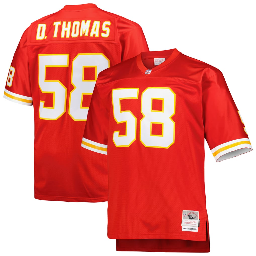 Men's Kansas City Chiefs Derrick Thomas Mitchell & Ness Red Big & Tall 1994 Retired Player Replica Jersey - Image 2