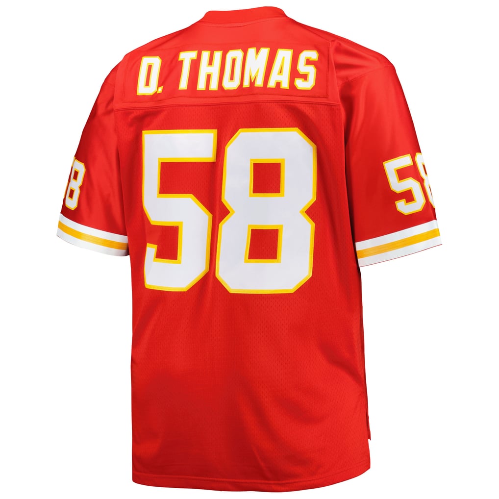 Men's Kansas City Chiefs Derrick Thomas Mitchell & Ness Red Big & Tall 1994 Retired Player Replica Jersey - Image 4