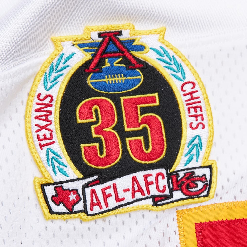 Men's Kansas City Chiefs 1994 Derrick Thomas Mitchell & Ness White Authentic Throwback Retired Player Jersey - Image 6