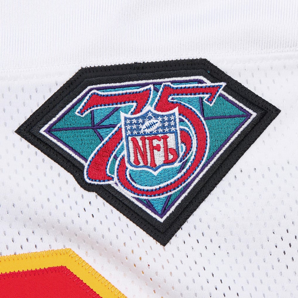 Men's Kansas City Chiefs 1994 Derrick Thomas Mitchell & Ness White Authentic Throwback Retired Player Jersey - Image 7
