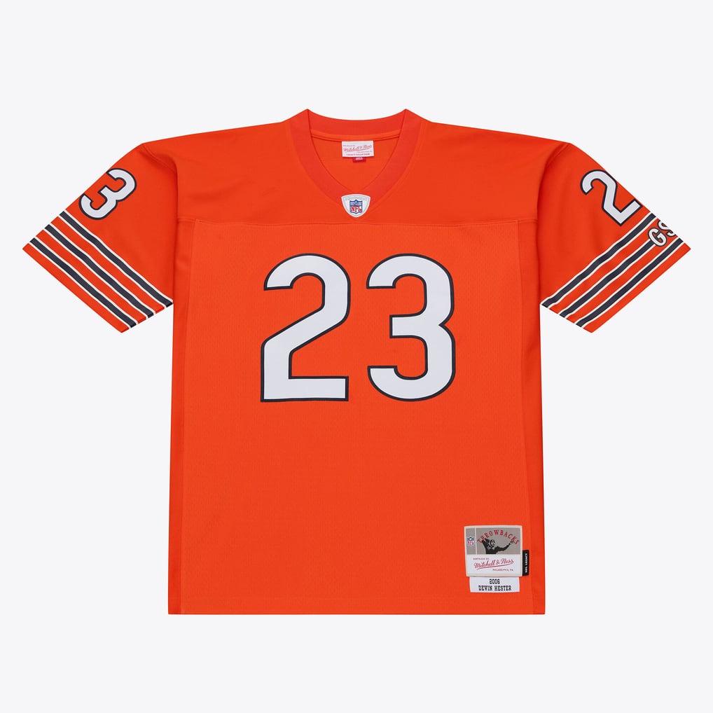 Men's Chicago Bears Devin Hester Mitchell & Ness Dark Orange 2006 Legacy Replica Player Jersey - Image 1