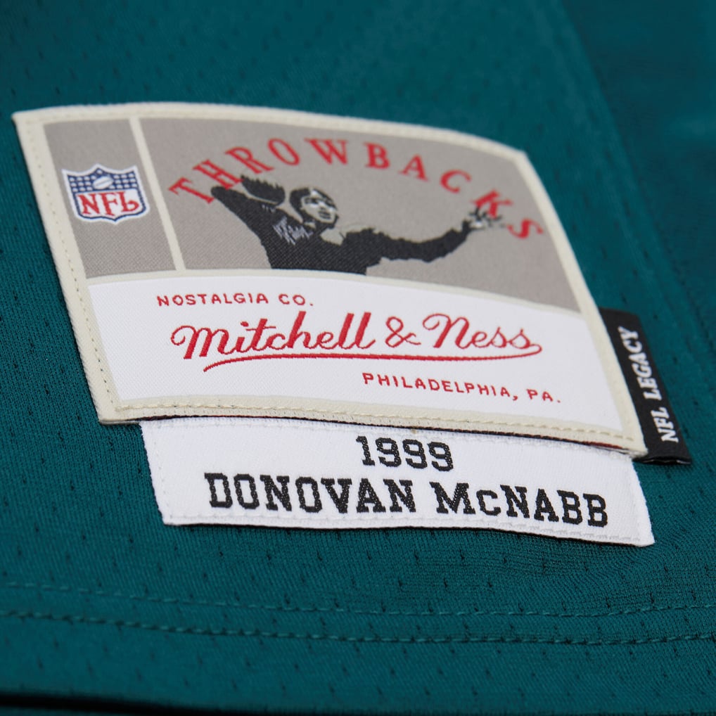 Men's Philadelphia Eagles Donovan McNabb Mitchell & Ness Midnight Green 1999 Legacy Replica Jersey - Image 6