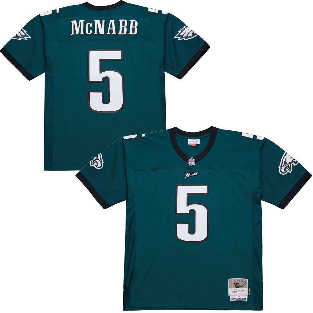 Men's Philadelphia Eagles Donovan McNabb Mitchell & Ness Midnight Green 1999 Legacy Replica Jersey - Image 1